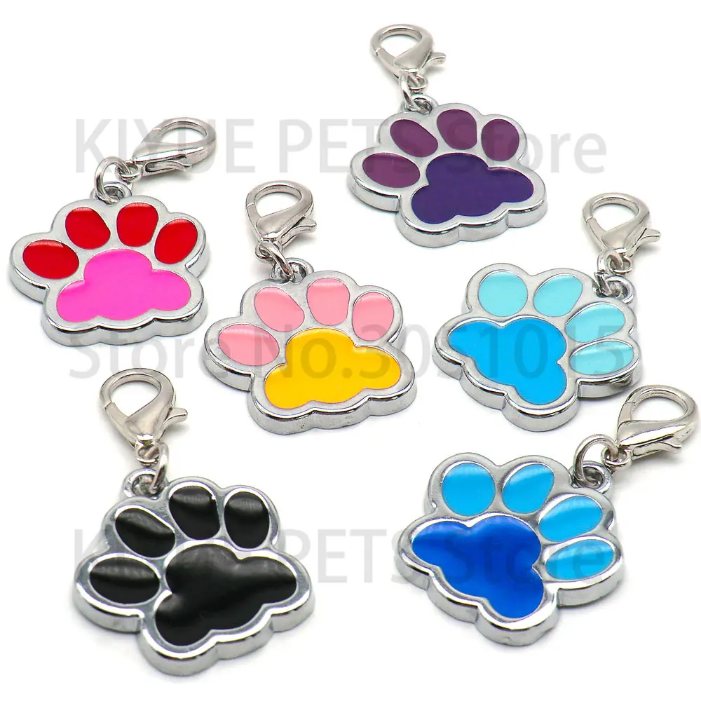 Venta al por mayor, 100 Uds., colgante con etiqueta con nombre de pata, hueso antipérdida, collares para perros personalizados, Collar para perros personalizado, accesorios, etiqueta de identificación, mascota Pr