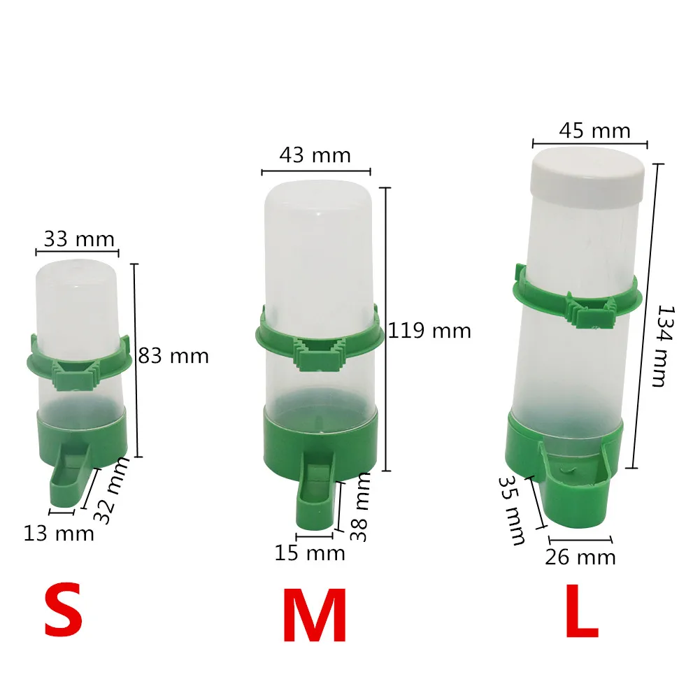 Comedero de plástico para pájaros, bebedero automático para alimentación de agua y comida, tazones para beber, dispensador de suministros para pájaros y mascotas, 1 ud. - imagen 5