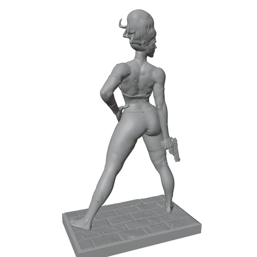 Kit resina impreso 3D muñeca chica sexy mini DIY sin montar ni pintar - imagen 3