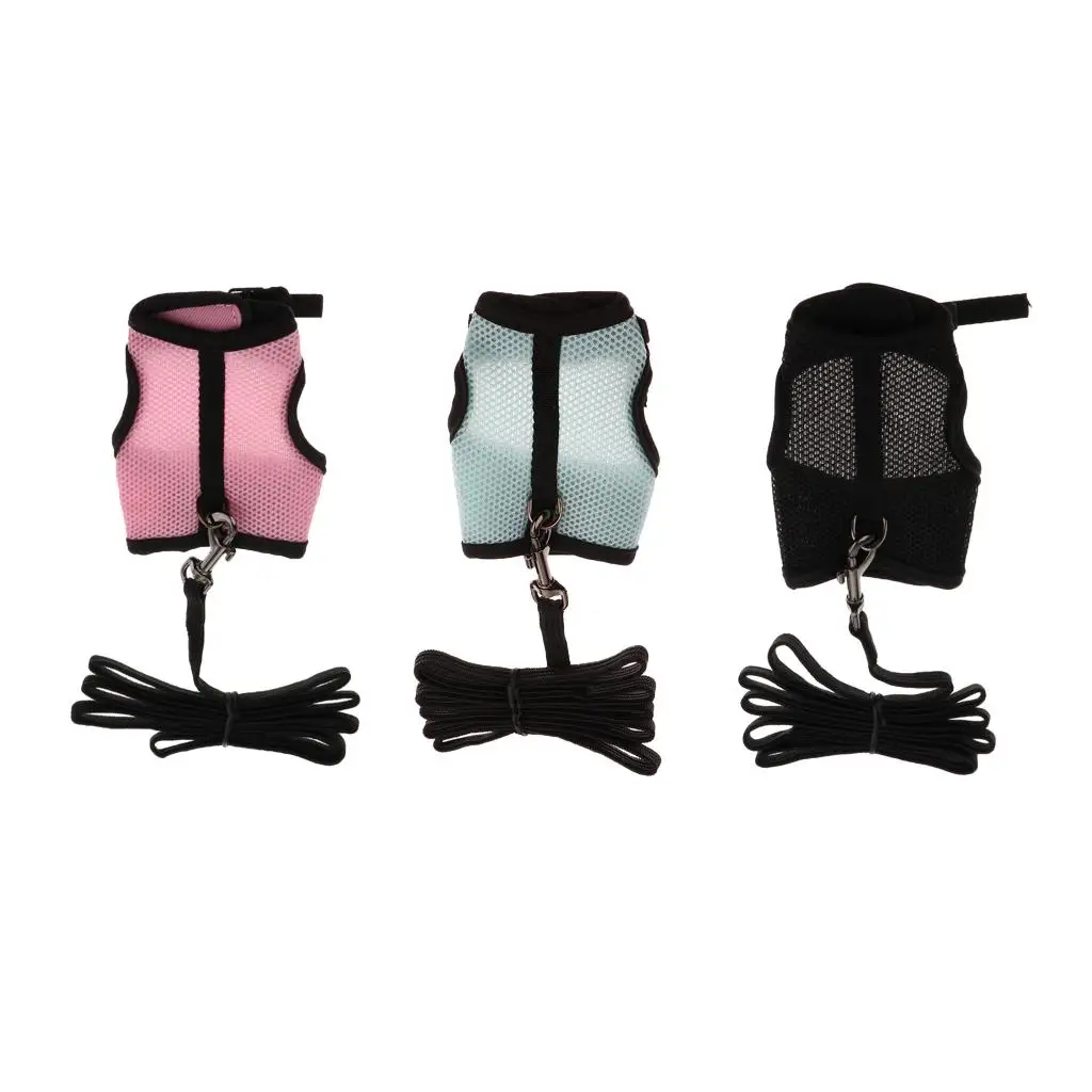 Arnés de hurón ajustable/conejo bebé/esquilo/Hamster rata correa de ratón cuerda de plomo - imagen 2