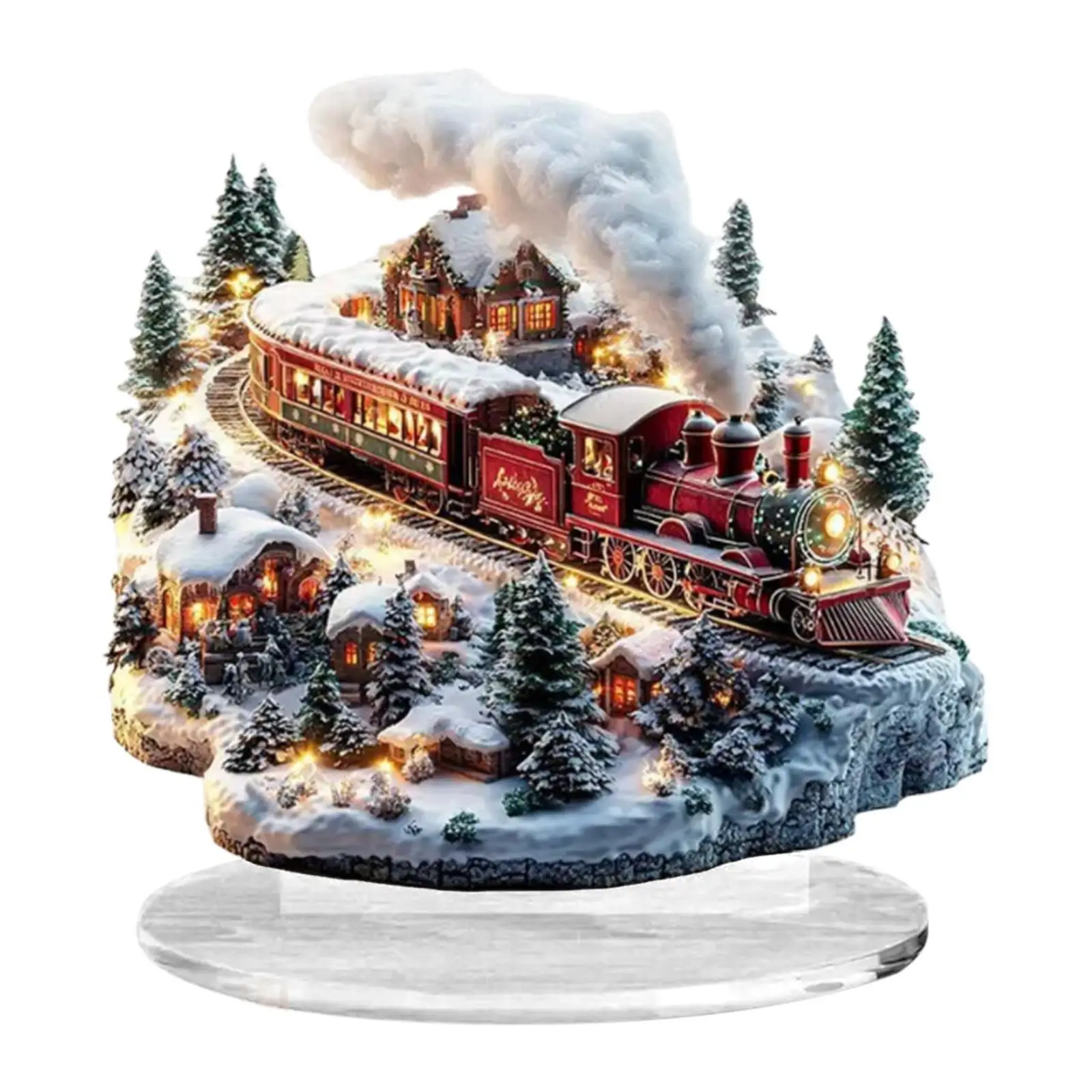 Decoraciones navideñas, letrero acrílico 2D, adornos artesanales coleccionables, exhibición creativa de escritorio, letrero de mesa para mesa y dormitorio - imagen 2