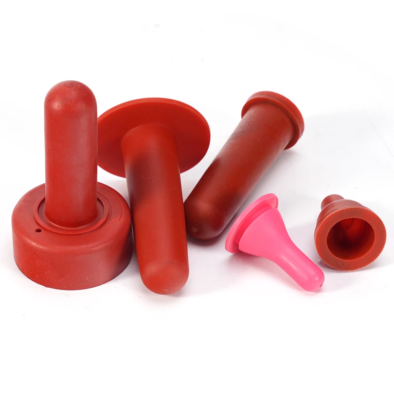 Bebedero para ganado y ovejas, tetina roja para alimentación de ternero, tetina para biberón, accesorios para biberones, suministros de alimentación para ganado, 2 uds. - imagen 2
