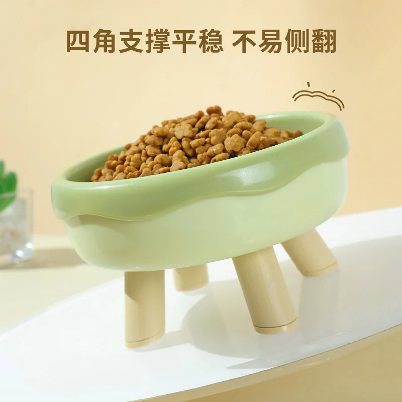 Cuencos para gatos con caja Original, cuenco de cuatro patas para Donuts, lavabo de comida para gatos, suministros para mascotas, cuenco individual para comer y beber agua - imagen 3