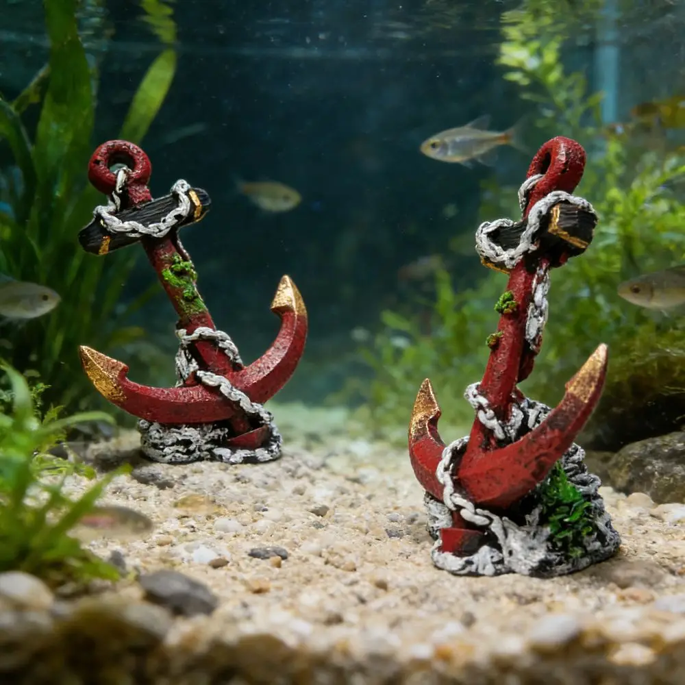 Escondite para gambas y peces en acuario: ancla decorativa - imagen 2