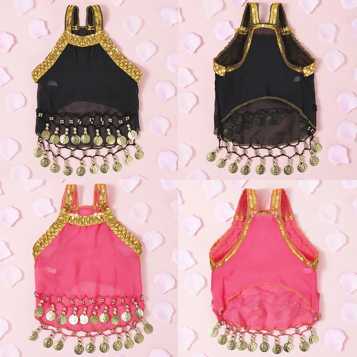 Vestido transpirable de verano para perros pequeños y gatos – Rosa - imagen 5