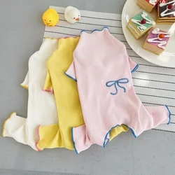 Monos finos de verano para gatos y perros – suaves y bordado de lazo
