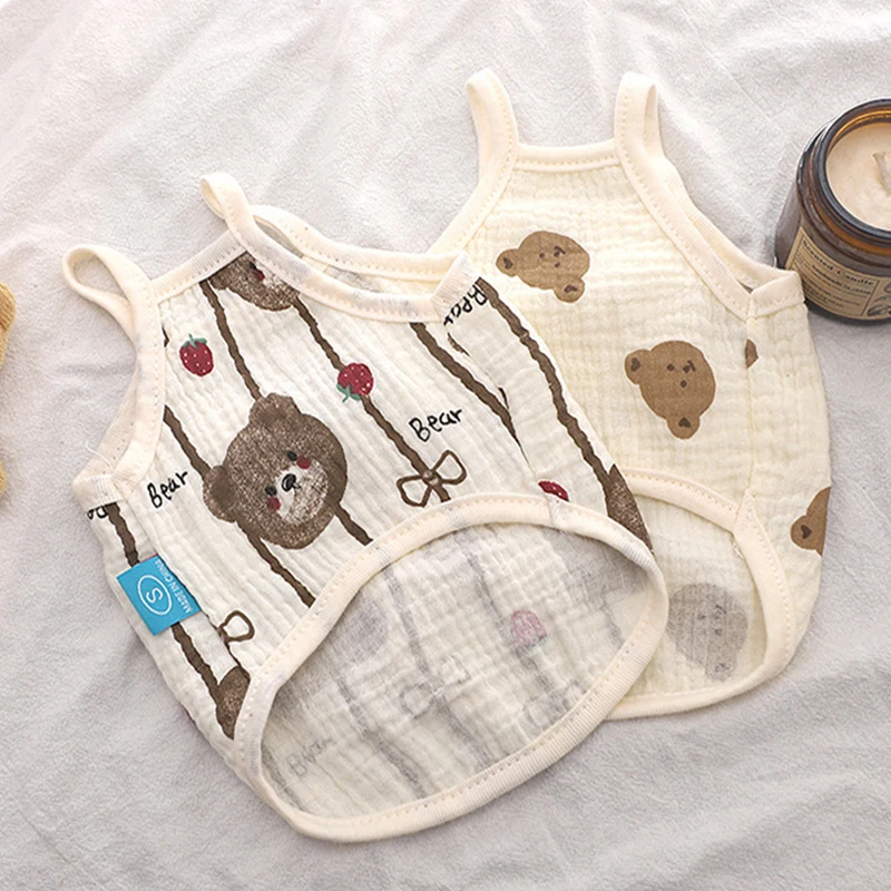 Ropa con estampado bonito para perros, chaleco transpirable para mascotas, ropa suave y cómoda para cachorros, disfraces para Chihuahua y Yorkies, primavera y verano - imagen 4