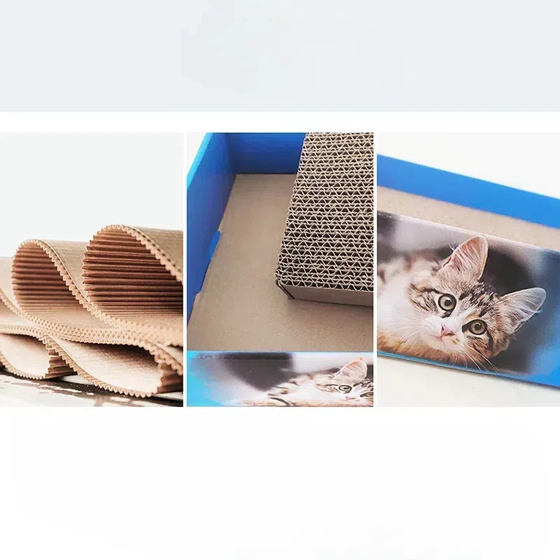 Rascador de salón para gatos, juguetes duraderos para rascar, cartón corrugado, alfombrilla para rascar, tableros de papel - imagen 4