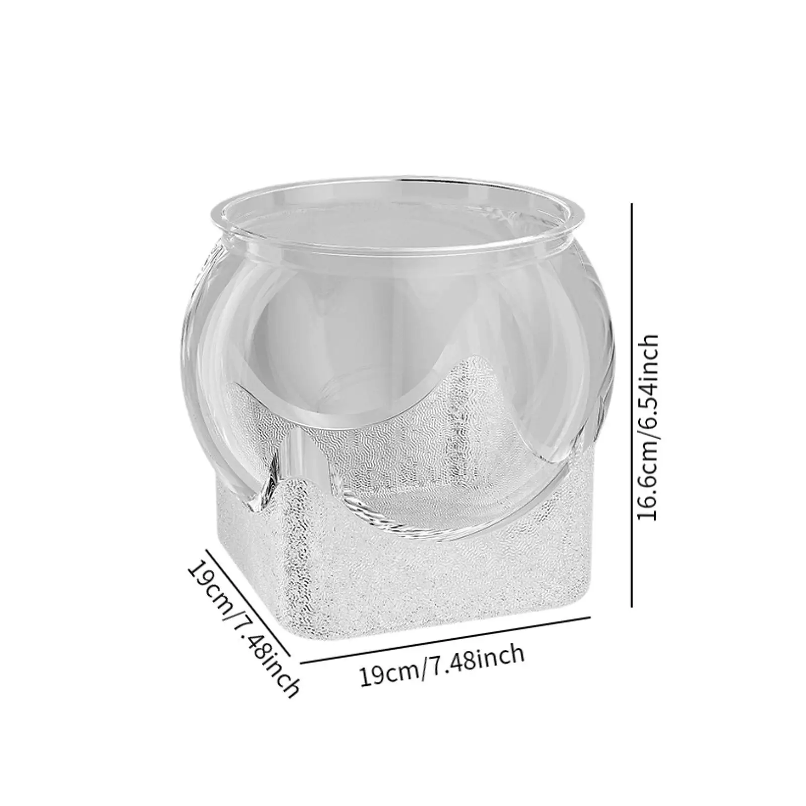 Fish Bowl Fish Tank Transparent Aquarium Bowl Gifts for Home Decor Turtle Viewing Tank