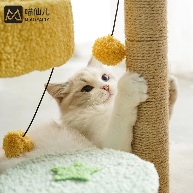 Poste de rascado sisal estilo cactus para gato torre escalada - imagen 4