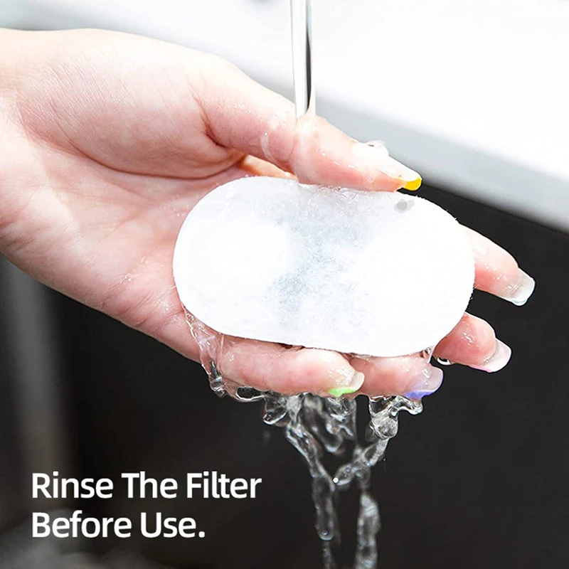 ROJECO fuente de agua filtro reemplazable solo para fuente de agua transparente para gatos bebederos filtro purificador de agua para perros y mascotas - imagen 4