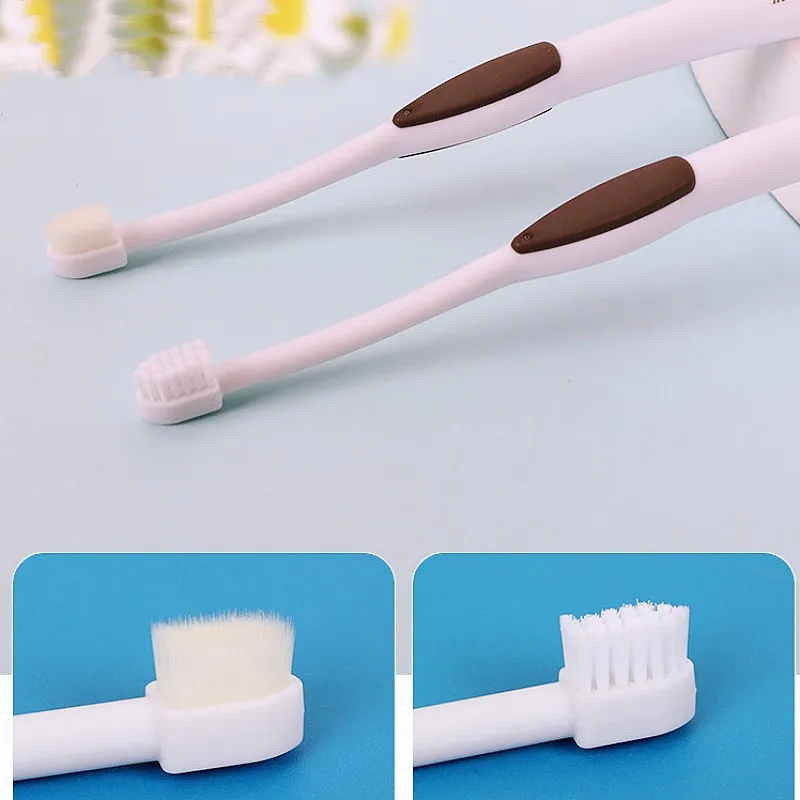 Cepillo de dientes para perros, cuidado bucal para gatos, cepillo de dientes para mascotas, cepillo de cabeza pequeña para limpieza de dientes de perros, cepillos de dientes de pelo suave para perros, suministros para mascotas - imagen 2