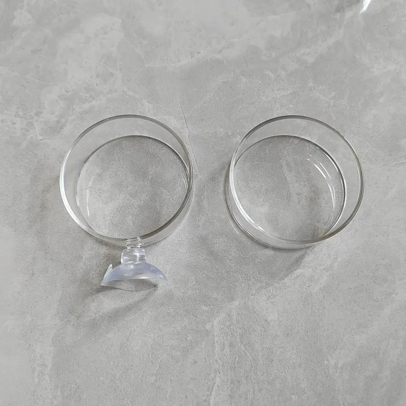 Alimentador de camarones para acuario, tubo de alimentación transparente, plato de succión de aire, cuenco para camarones, alimentador, placa vacía de carretera acrílica - imagen 3