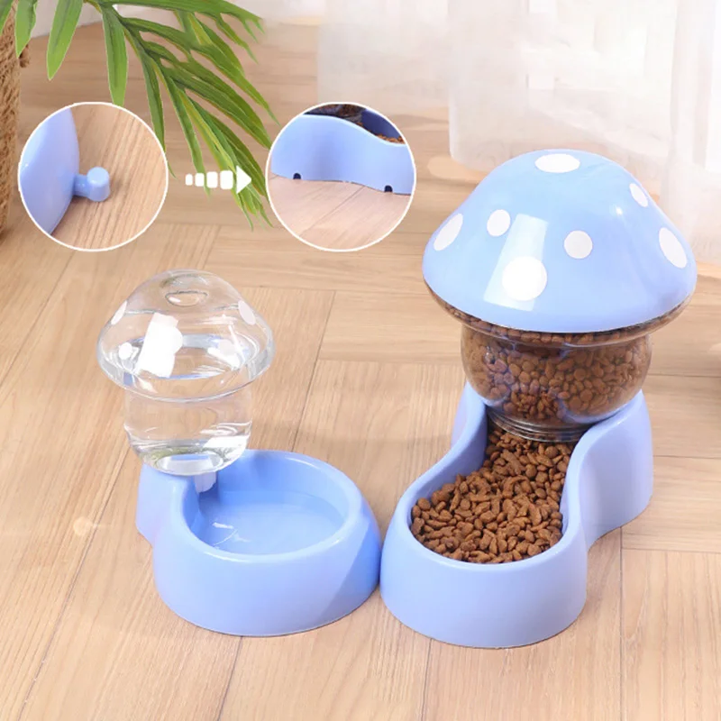 Comedero automático para gatos, tazón de comida para perros de gran capacidad con fuente de agua, bebedero 2 en 1, dispensador de agua para mascotas, accesorios para gatos - imagen 2