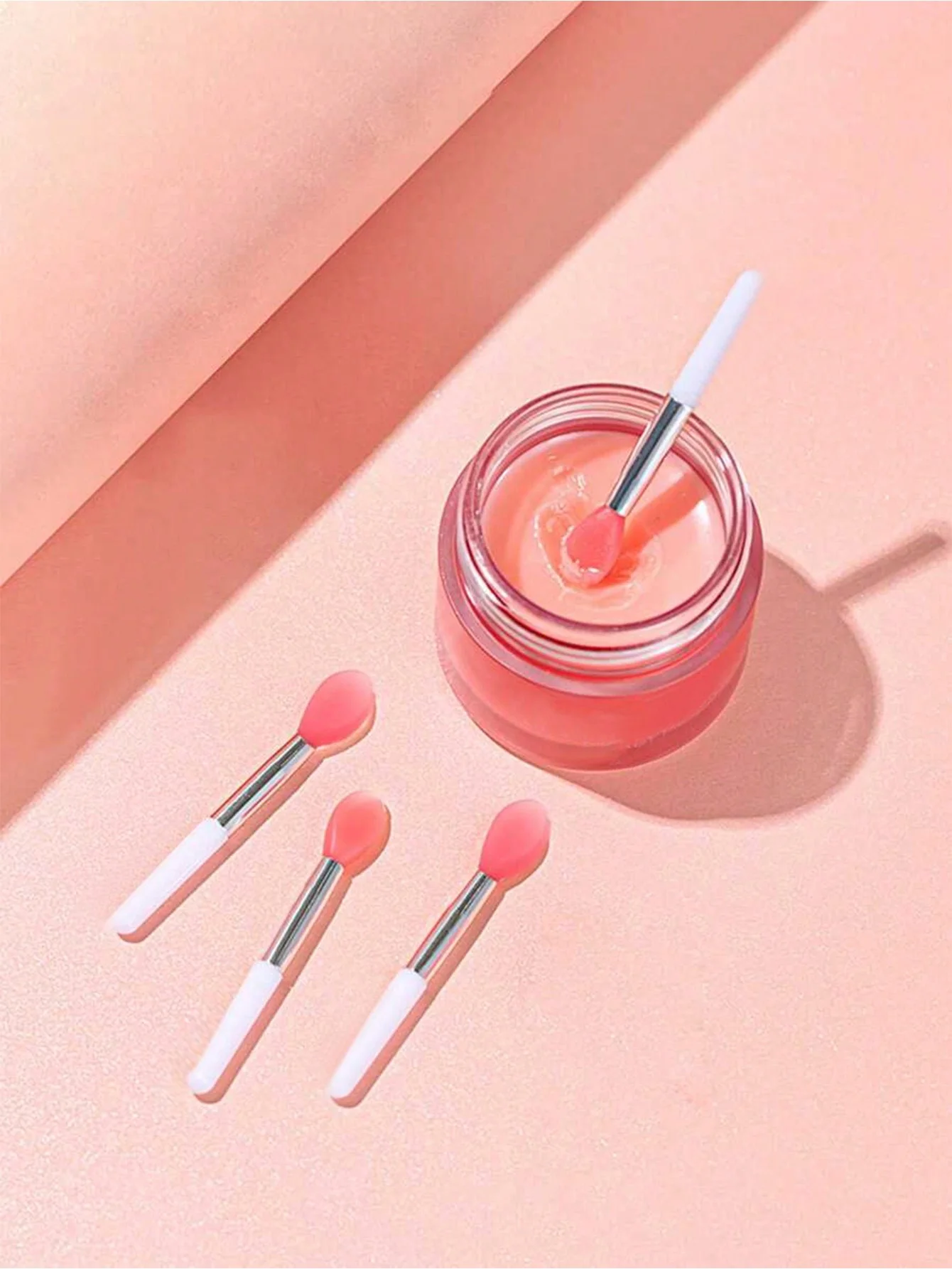Mini cepillo labios silicona retoque maquillaje