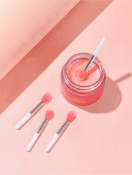 Mini cepillo labios silicona retoque maquillaje
