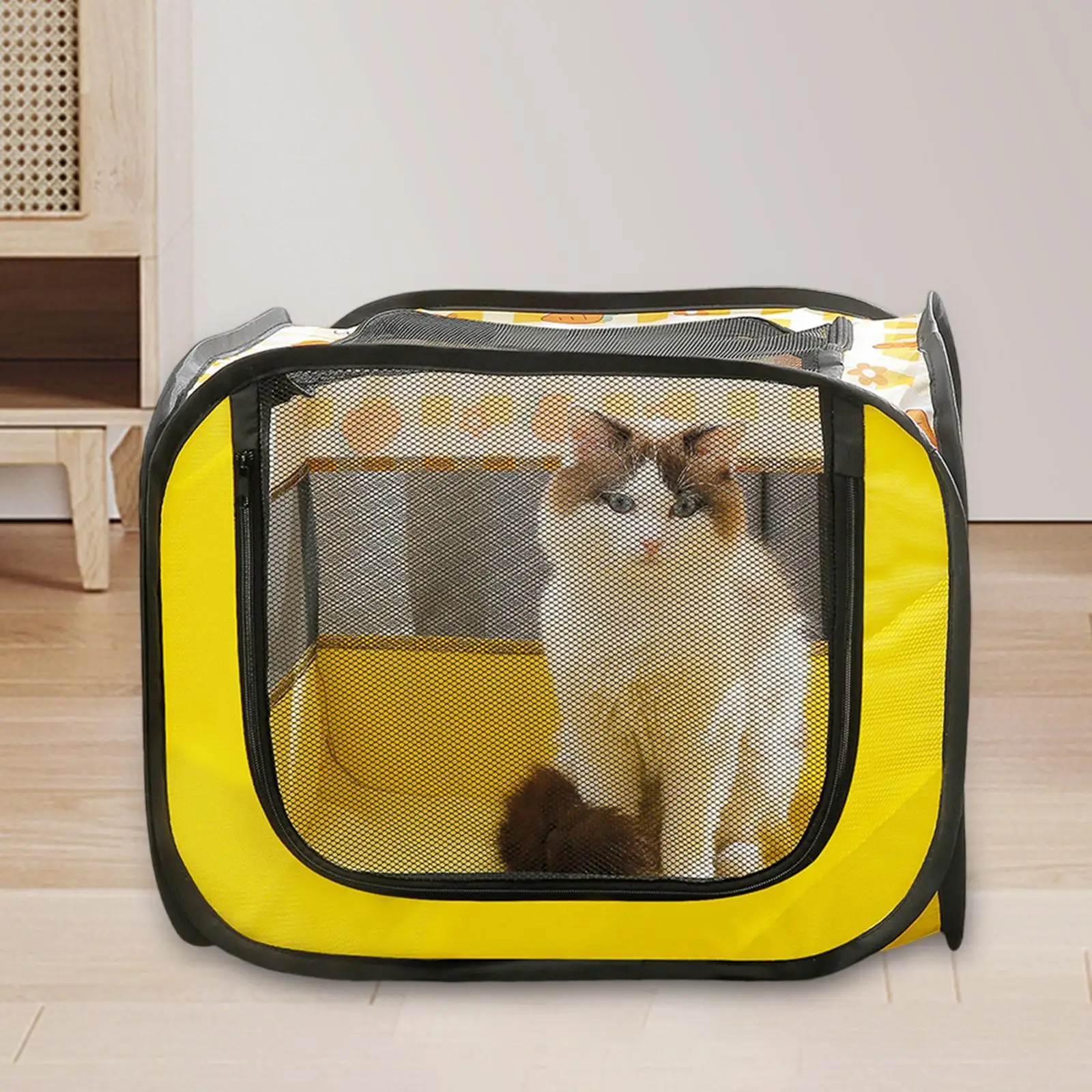 Dog Cat Playpen Breathable Collapsible Lightweight Pet Supplies Pet Tent Portable Dog Crate for Outdoor Indoor Travel Home Cat