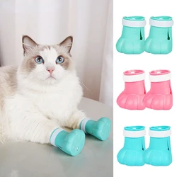 Botitas protectoras antirrayones para gatos de silicona
