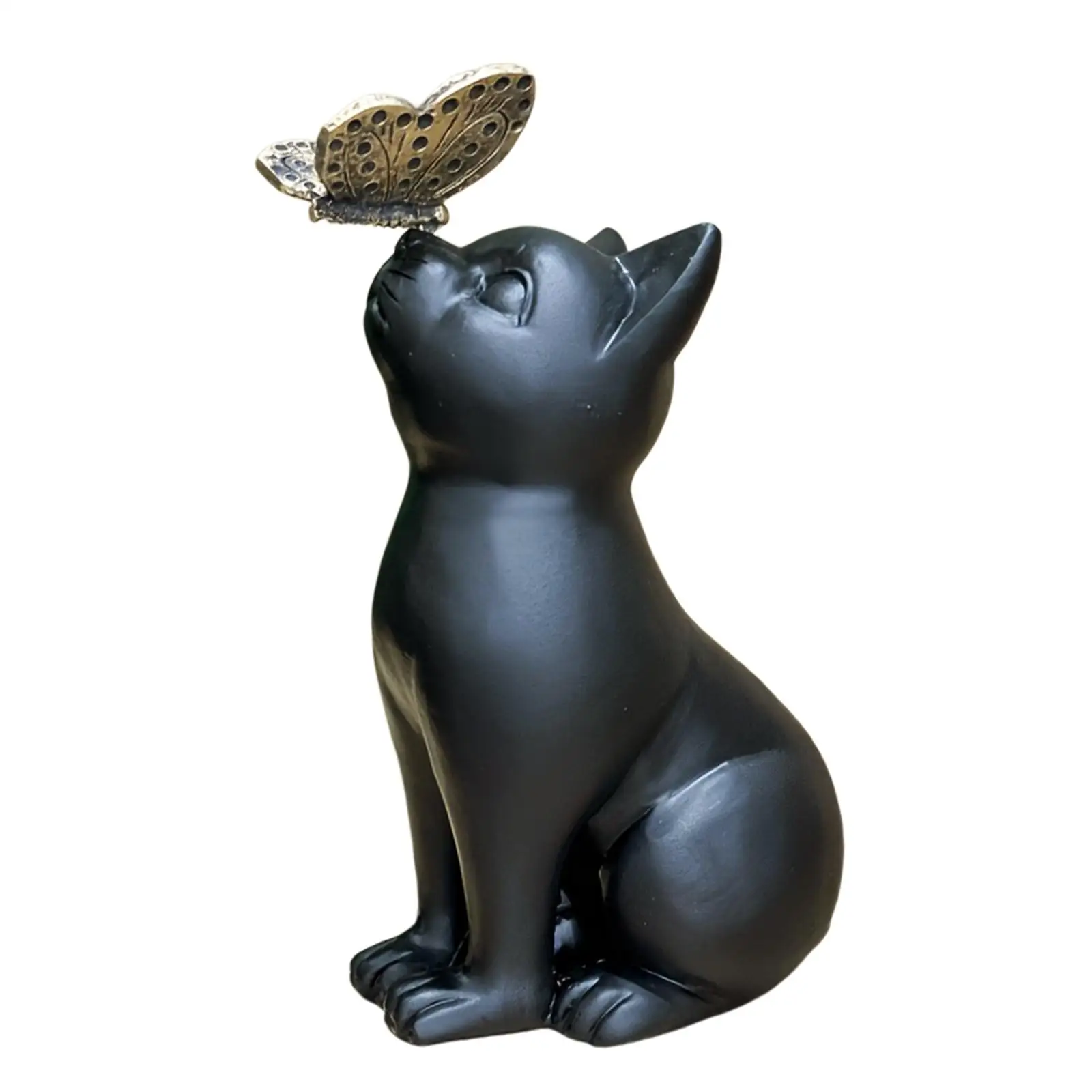Cat Figurine Pet Memorial Gifts Animal Sculpture Cat Statue Garden Outdoor Decor