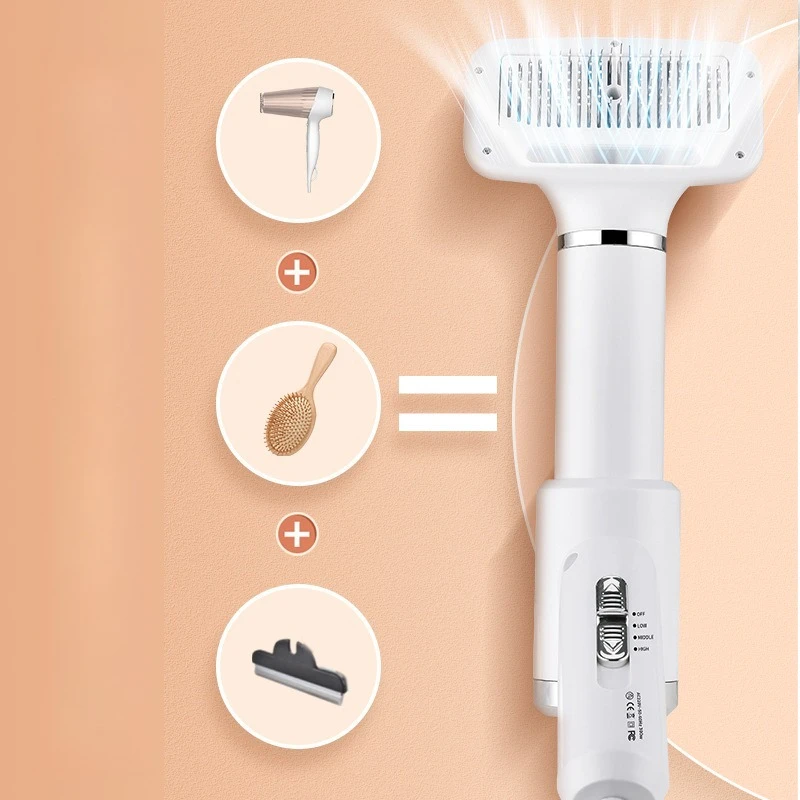 Secador de pelo 2 en 1 para perros y gatos, temperatura ajustable - imagen 3