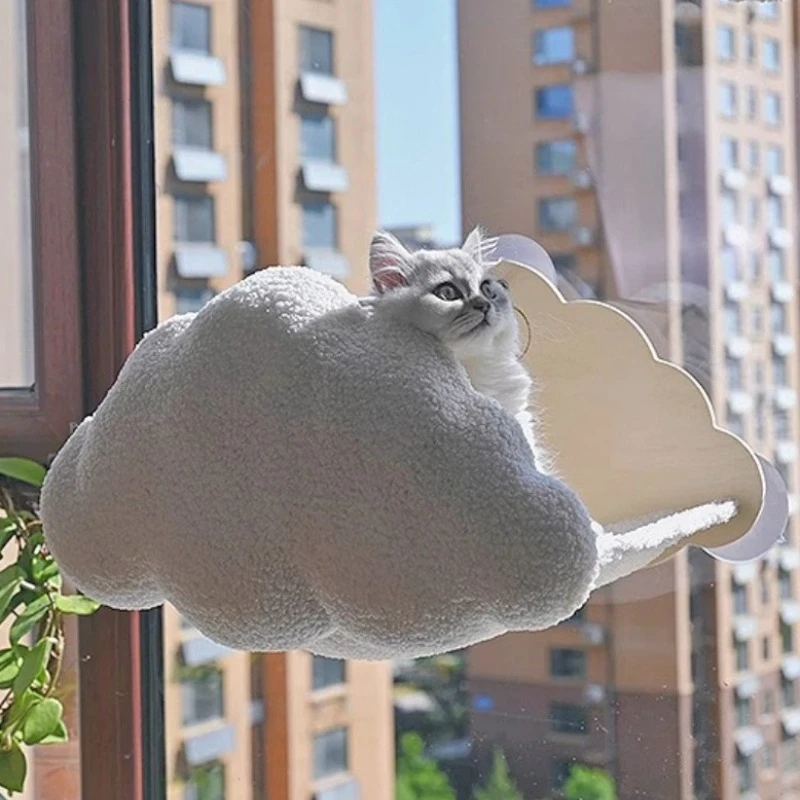 Hamaca creativa para cama de gato, camas para gatos y gatitos, saco de dormir para siesta, cesta, mantas para mascotas, alfombra de Catnap, cama elevada, esteras peludas - imagen 3