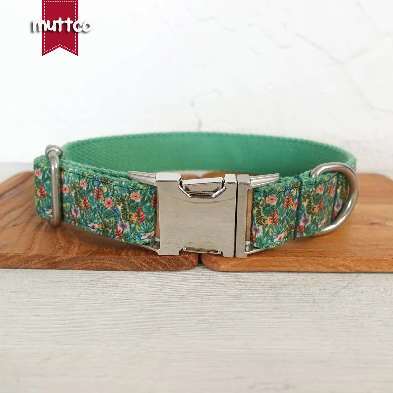 MUTTCO-collar con pajarita para perro, correa ajustable con placa de identificación para cachorro, 5 tamaños, UDC126 - imagen 3