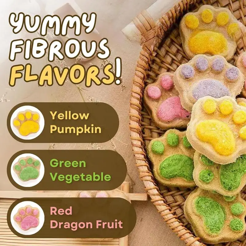 Tentador tentador para gatos, bocadillos para gatos, galletas para gatos, galletas para gatos naturales y saludables, golosinas para gatos, golosinas para gatitos, forma de pata - imagen 5