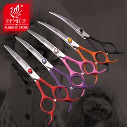 Tijeras curvas Fenice para corte de pelo de perros