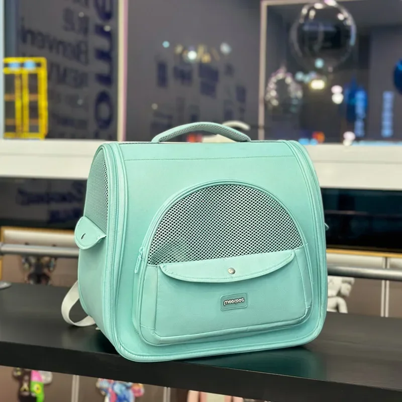 Bolsa para gatos, bolsa para mascotas, mochila portátil de gran capacidad, transpirable, Color caramelo, suministros para mascotas y gatos - imagen 2