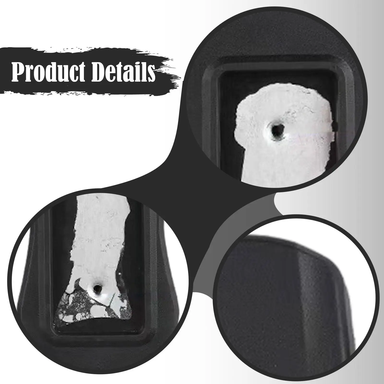 Almohadillas para reposabrazos de silla de oficina, tapas de cuero PU universales con orificios de montaje, piezas de repuesto cómodas, reposabrazos para silla de oficina, 2 uds. - imagen 5