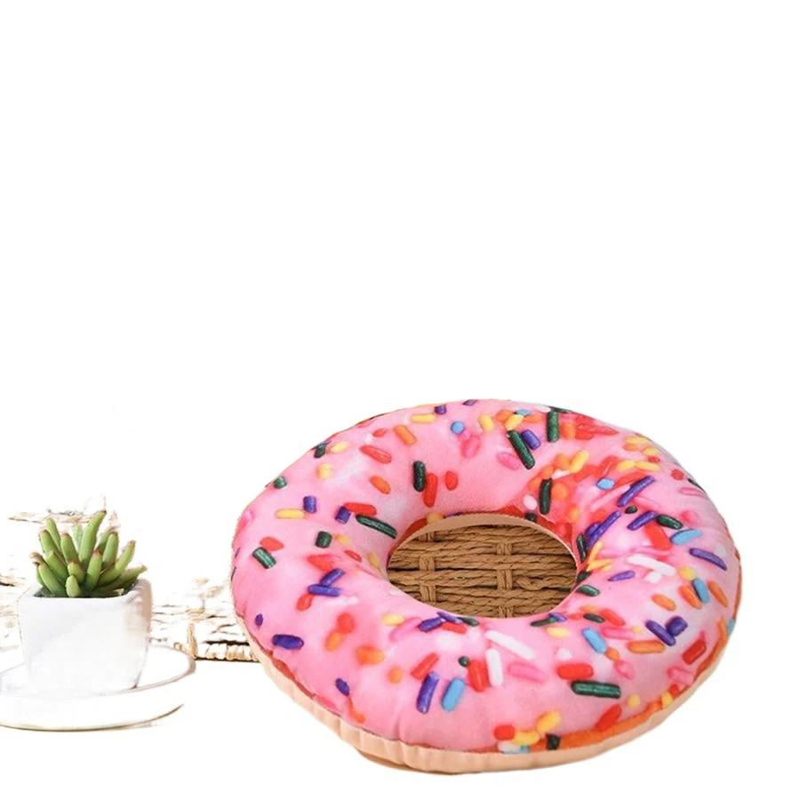 Donut interactivo para perro, juguete chirriante para mascota, suministros para fiesta de cumpleaños, 1 unidad - imagen 5