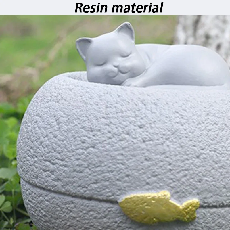 Urna creativa de resina para mascotas, tarro conmemorativo sellado para cenizas, urna para perros y gatos, urnas de recuerdo de cremación funeraria para perros aprobados, caja grande para cenizas - imagen 2