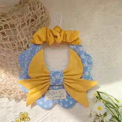 Babero para babero para mascotas, bufanda de ajuste elástico con lazo Floral, babero para perros y gatos, corbata para mascotas, decoración para cachorros y gatos, accesorios para perros pequeños