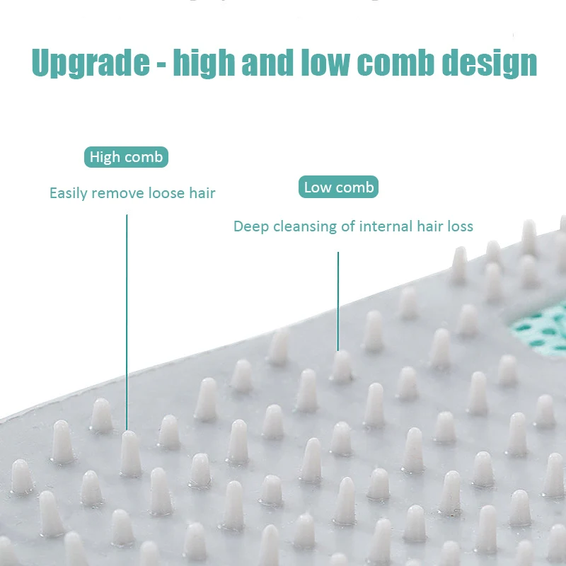 Guante de aseo para mascotas, cepillo suave para desgranar perros y gatos con pelo largo y corto, versión mejorada - imagen 2