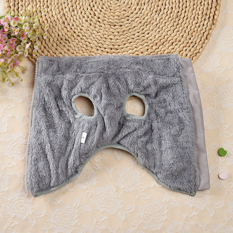 Chaqueta reflectante de invierno para perros con arnés, ropa para clima frío para perros pequeños y medianos, abrigo térmico con forro polar y cuello alto para perros - imagen 3