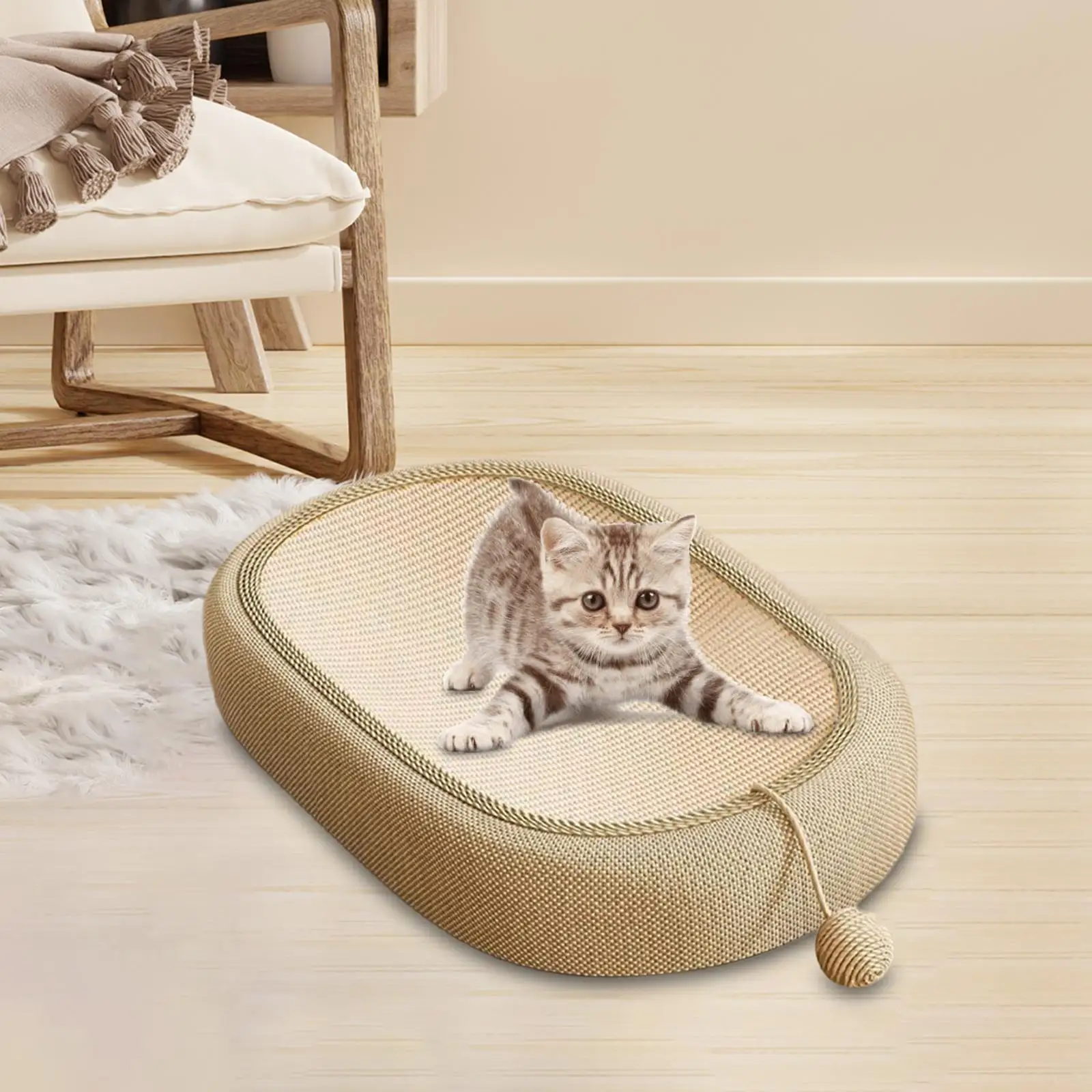 Almohadillas rascadoras para gatos, tablero rascador resistente al desgaste, cama para dormir para gatitos, juguetes para mascotas, suministros para mascotas, 고이 크크처 처 - imagen 3