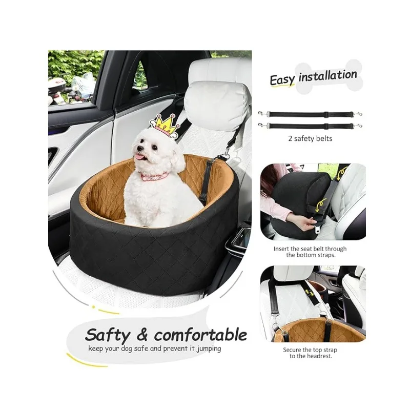 Asiento de seguridad transportín lavable para perros mini - imagen 3