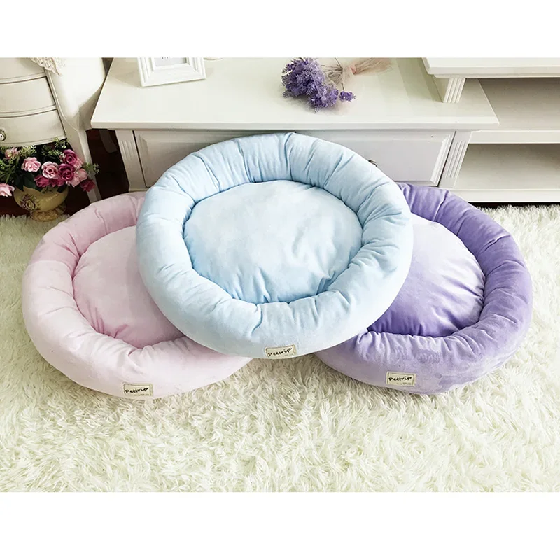 Sweet-cama redonda para gato, 2 en 1 cojín, cesta cálida para dormir, nido, perrera para perros y gatos pequeños - imagen 4