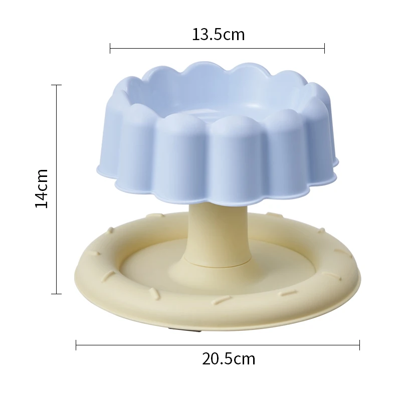 Cuenco elevado para proteger la columna Cervical, se puede golpear, extraíble, fácil de limpiar, artículo esencial para mascotas, 1 ud. - imagen 2
