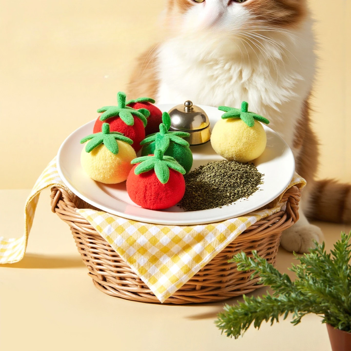Palo interactivo para gatos con plumas y campanas – Alivia estrés - imagen 3