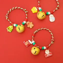 Christmas Pet Collars Dogs Cats Big Bells Holiday Decorations Cute Small Dogs Colorful Necklaces Puppy Accessories