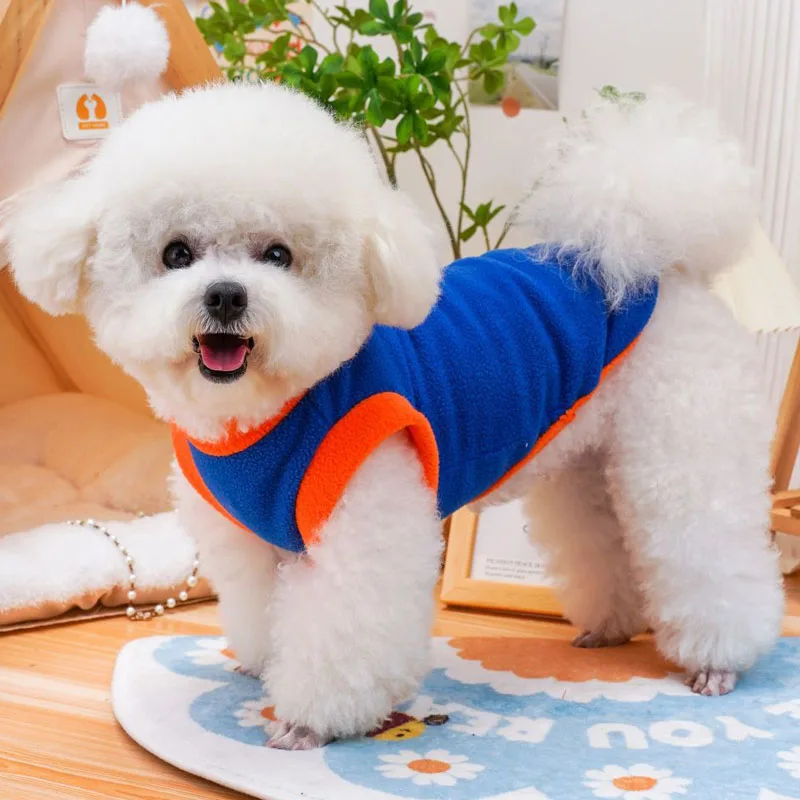 Ropa para perros, disfraz de lana de invierno, sudaderas con capucha, ropa, ropa, sudadera de manga corta para perros pequeños, ropa para perros salchicha Pug XL - imagen 3