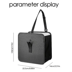 Cubo basura portátil resistente para coche perro y gato con bolsas
