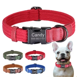 Collar personalizado con nombre para perros – Ajustable y resistente