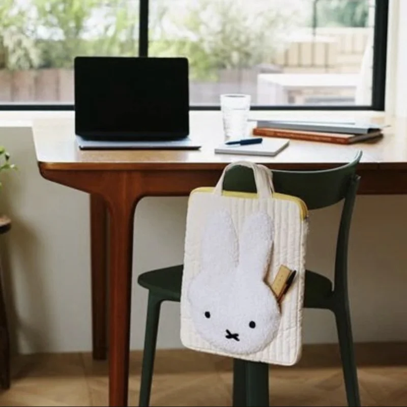 Kawaii Miffys lindo 11 "12" 13 "Tablet IPAD portátil a prueba de golpes bolsa de almacenamiento portátil Anime bolsa de dibujos animados cumpleaños regalo de Navidad juguete - imagen 3