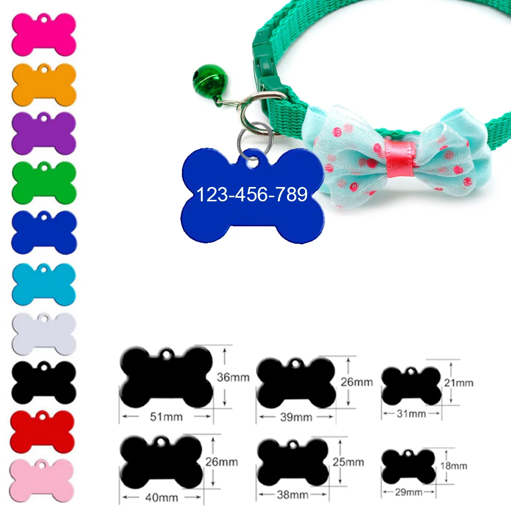 100PCS Pet Supplies Metal Keychain Fashionable Blank Dog Tag Laser Engravable With Personalized Cat ID Outdoor Collar Pendant