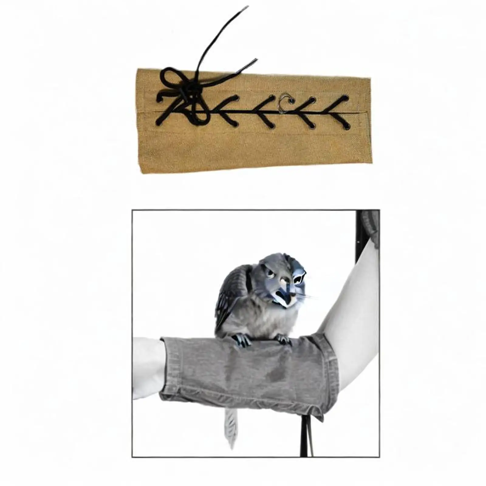 Arm Protector Bird Arm Sleeve Comfort Breathable Anti-bite Bird Training Arm Guard Parrot Arm Pad for Small Medium Lovebirds