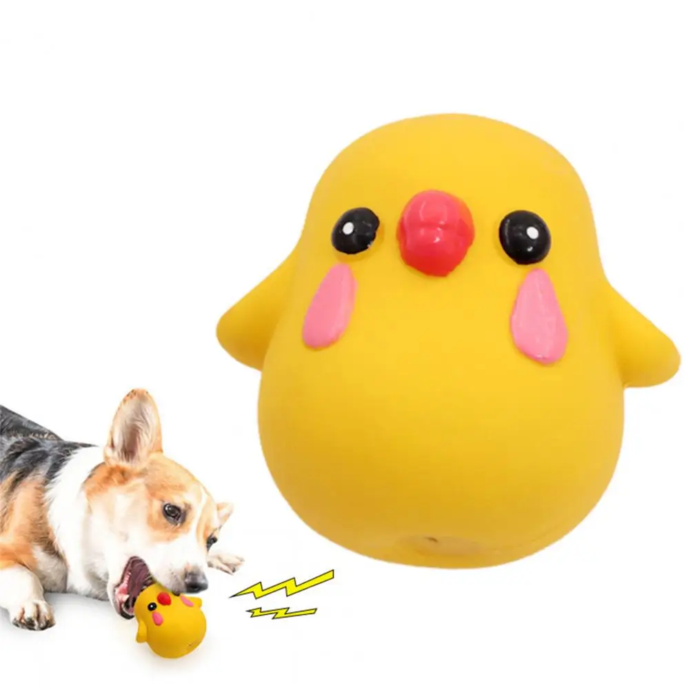 Juguete de látex para morder con sonido para perro, Limpieza de dientes Molar de juguete, dureza, alivia el estrés, mascota inofensivo, cachorro, pollo chillón, 2022 - imagen 3