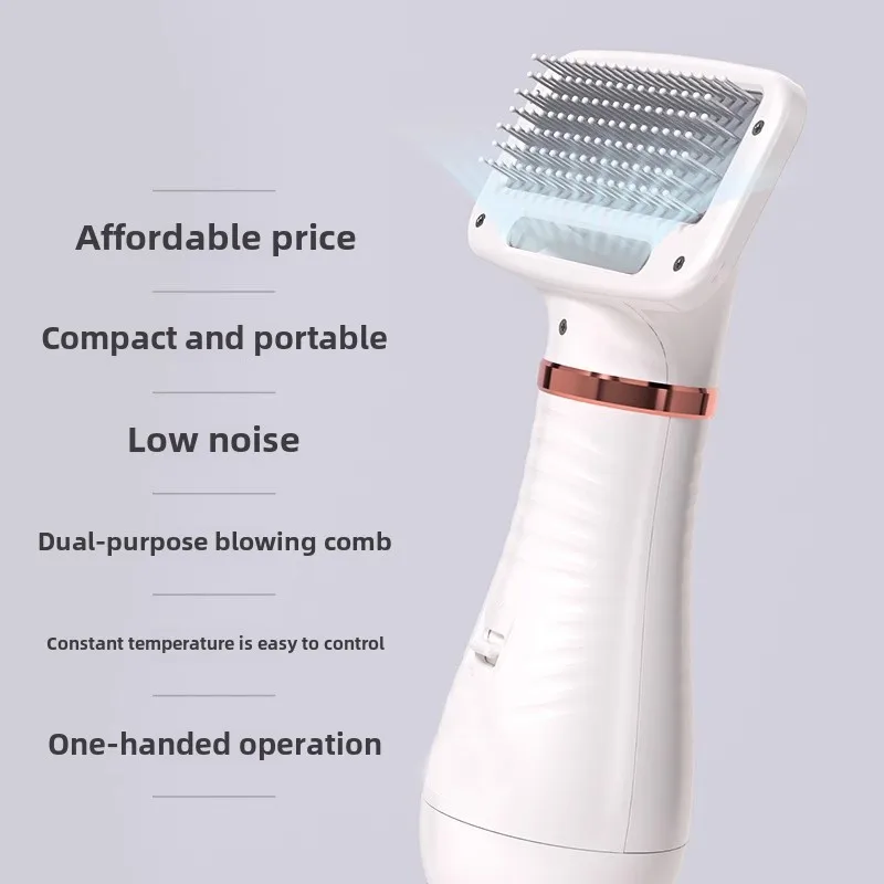 Pet Hair Dryer for Dogs Cats Bath Grooming Blow-dry Pets Products Accessories Low Noise Both Blow Comb Constant Temperature - imagen 2