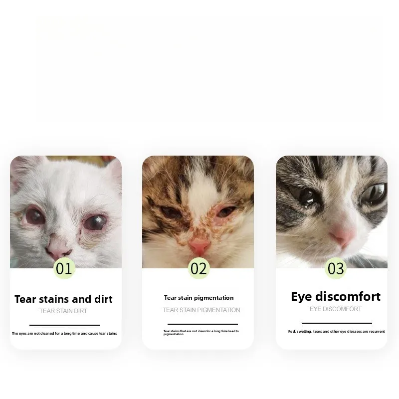 Cepillo para quitar manchas en forma de lágrima para mascotas, limpieza de ojos, polvo para manchas, cepillo para caca, maquillaje, herramienta de limpieza de ojos para perros y gatos, elaboración casera - imagen 5